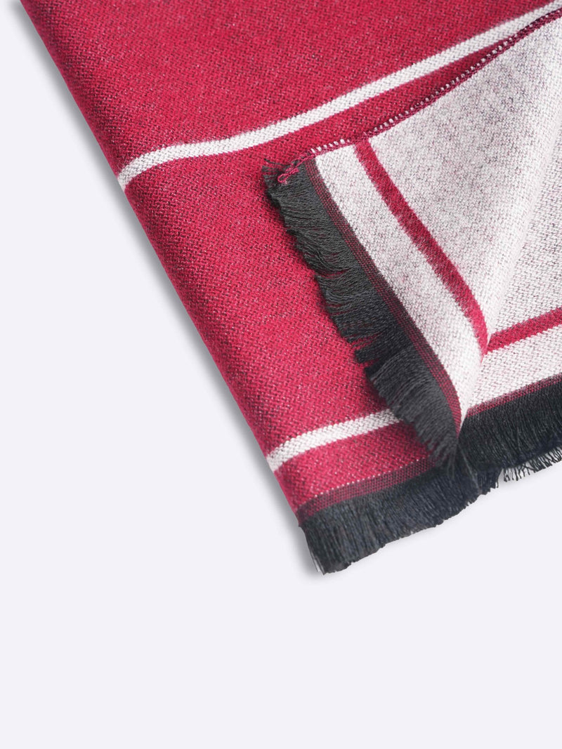 Red Stripe Muffler - TOSSIDO