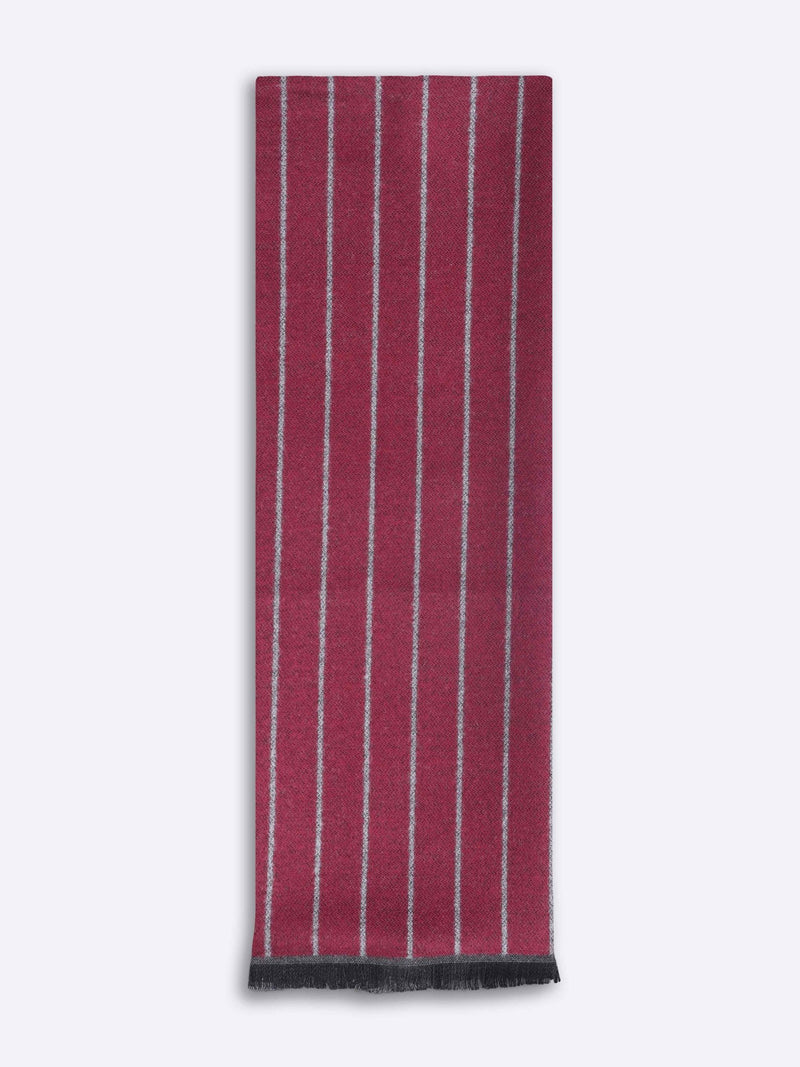 Red Stripe Muffler - TOSSIDO
