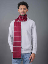 Red Stripe Muffler - TOSSIDO