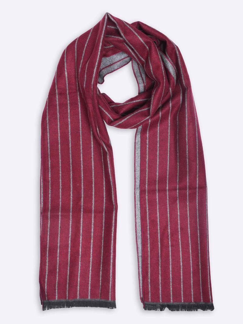 Red Stripe Muffler - TOSSIDO