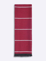 Red Stripe Muffler - TOSSIDO