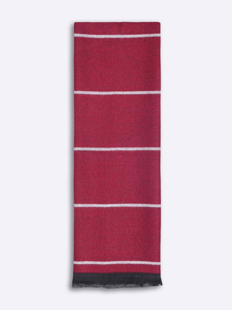 Red Stripe Muffler - TOSSIDO