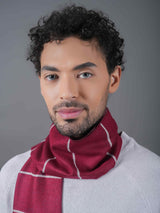 Red Stripe Muffler - TOSSIDO