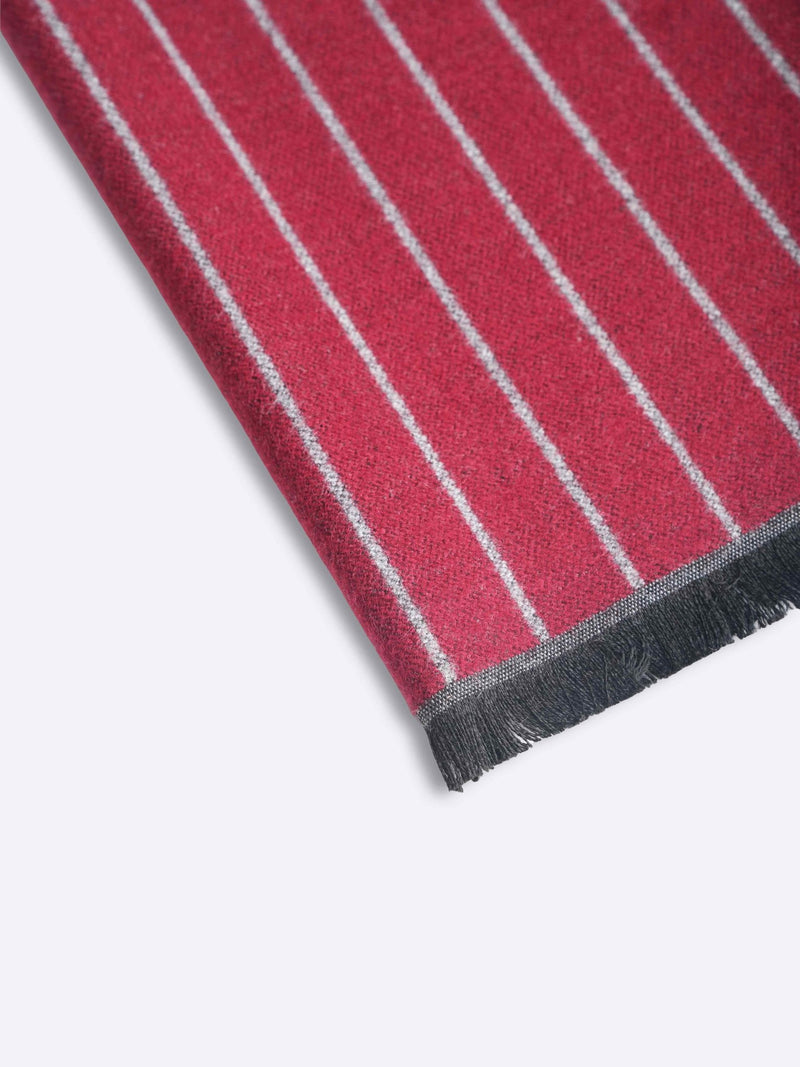 Red Stripe Muffler - TOSSIDO