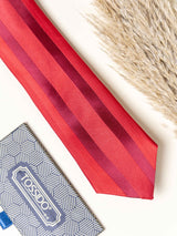Red Stripes Necktie Gift - set - TOSSIDO