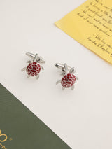 Red Tortoise Cufflinks - TOSSIDO