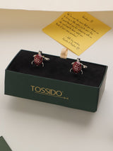 Red Tortoise Cufflinks - TOSSIDO