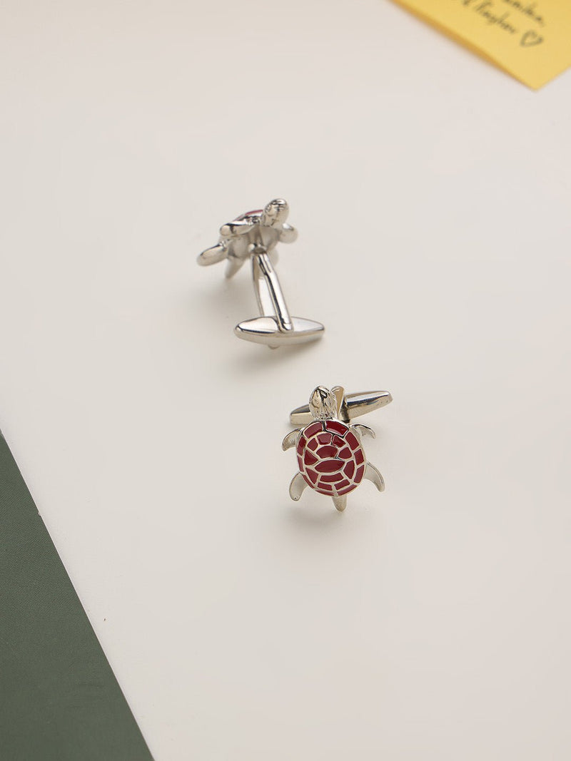 Red Tortoise Cufflinks - TOSSIDO