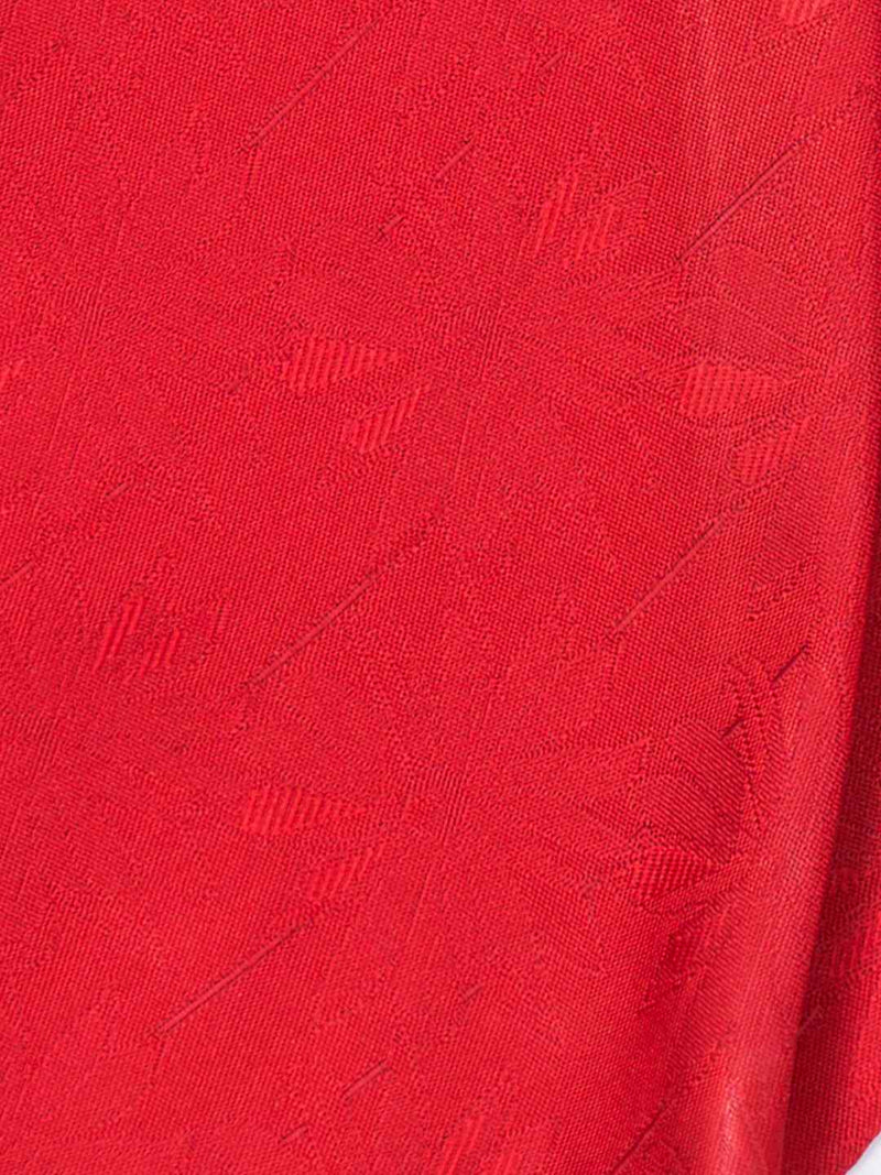 Red Woven Cravat & Pocket Square Set - TOSSIDO
