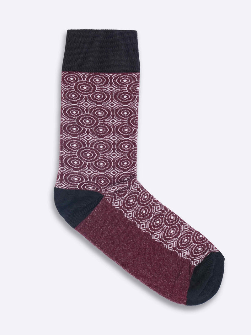 Refined Burgundy Circles - TOSSIDO