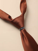 Regal Blue Crystal Necktie Ring - TOSSIDO