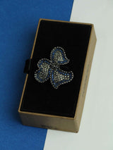 Rhinestone Floral Brooch - TOSSIDO