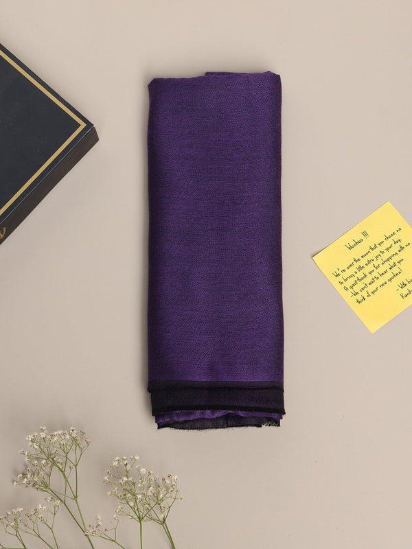 Royal Amethyst Modal Silk Stole - TOSSIDO
