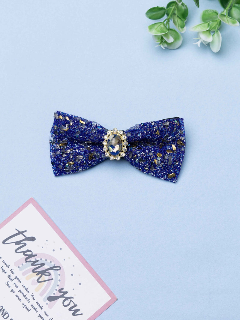 Royal Azure Gemstone Bowtie - TOSSIDO