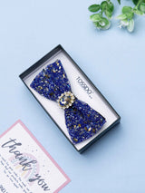 Royal Azure Gemstone Bowtie - TOSSIDO