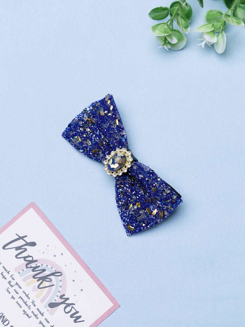 Royal Azure Gemstone Bowtie - TOSSIDO