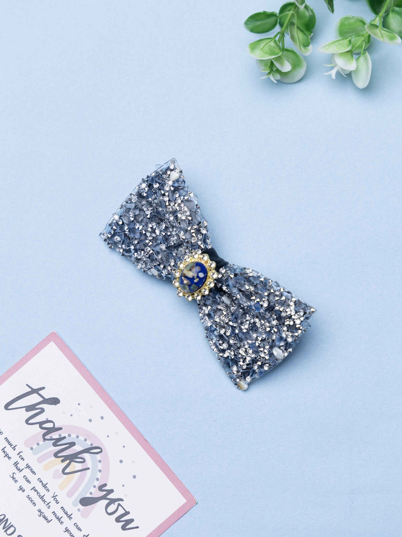 Royal Blue Cameo Crystal Bowtie - TOSSIDO