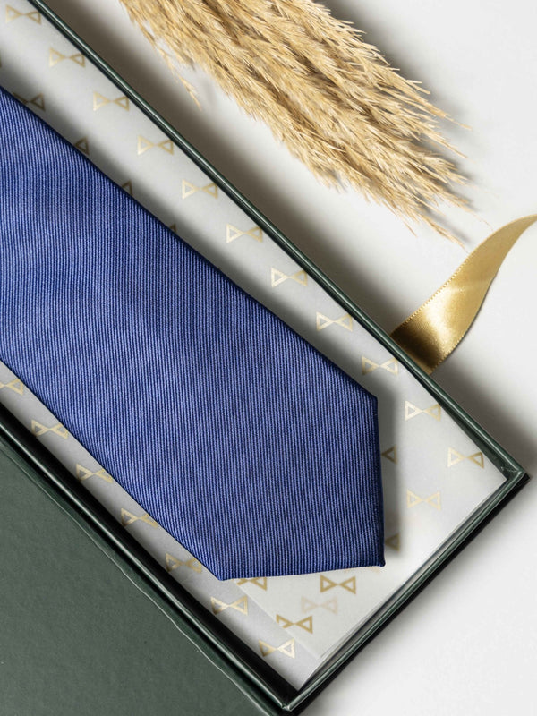 Royal Blue Pure Silk Necktie (Teflon Coated) - TOSSIDO