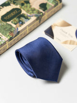 Royal Blue Pure Silk Necktie (Teflon Coated) - TOSSIDO