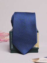 Royal Blue Textured Necktie - TOSSIDO