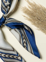 Royal Equestrian Printed Satin Neckerchief - TOSSIDO