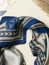 Royal Equestrian Printed Satin Neckerchief - TOSSIDO