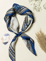 Royal Equestrian Printed Satin Neckerchief - TOSSIDO