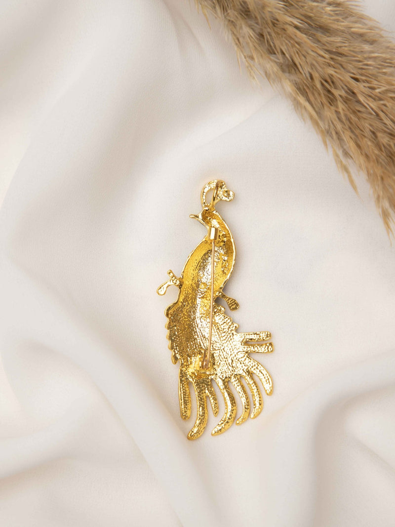 Royal Peacock Brooch - TOSSIDO