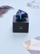 Royal Purple Paisley Printed Pocket Square - TOSSIDO