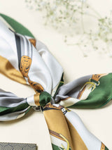 Royal Rider Printed Satin Neckerchief - TOSSIDO