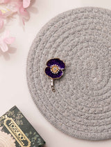 Royal Violet Bloom Brooch - TOSSIDO