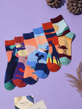 Safari Art Socks – Pack of 6