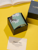 Sage Green Tulip & Butterfly Socks - TOSSIDO