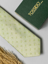 Sage Paisley Necktie - TOSSIDO