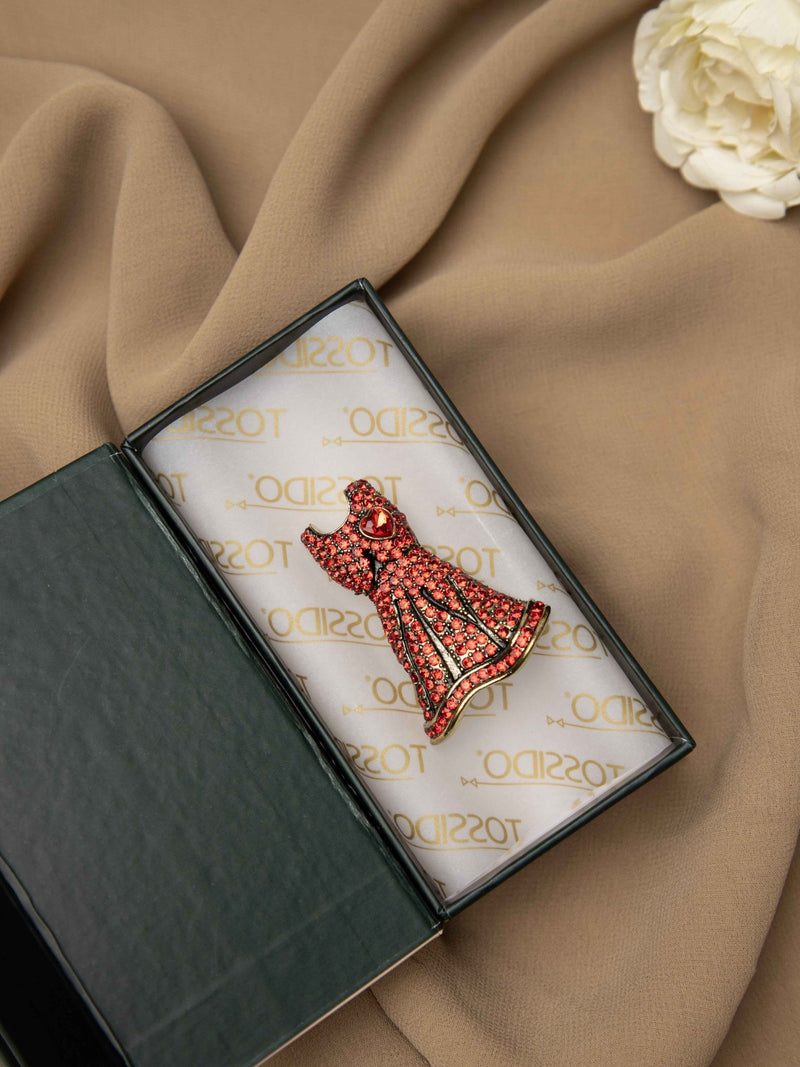 Scarlet Dress Brooch - TOSSIDO