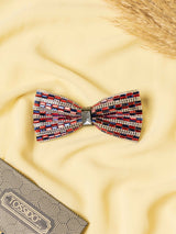Scarlet Matrix Beaded Bowtie - TOSSIDO