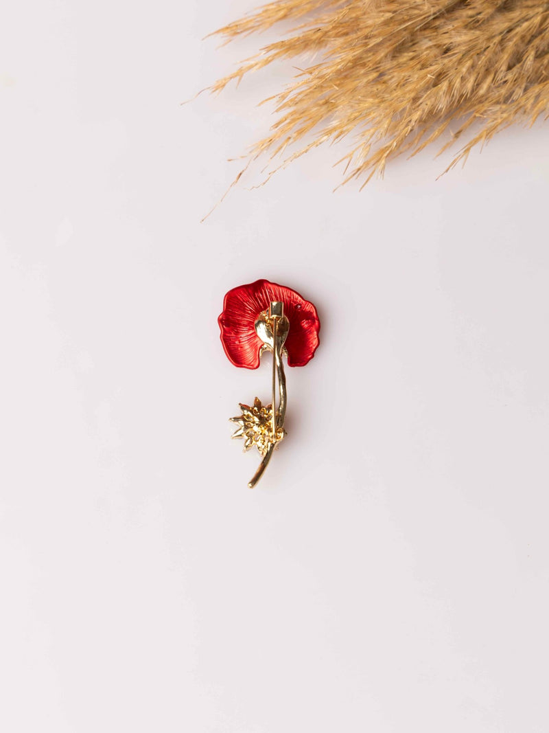 Scarlet Petal Brooch - TOSSIDO