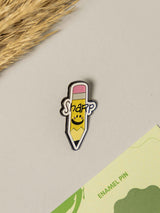 Sharp Pencil Typography Enamel Pin - TOSSIDO