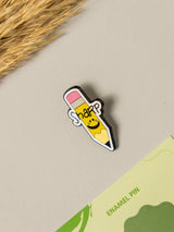 Sharp Pencil Typography Enamel Pin - TOSSIDO