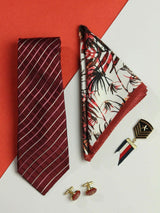 "Silk Radiance: Gift - Boxed Men's Silk Accessories Assortment" - TOSSIDO