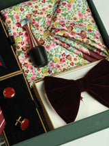 "Silk Radiance: Gift - Boxed Men's Silk Accessories Assortment" - TOSSIDO