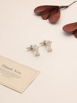 Silver Alphabet I Cufflink - TOSSIDO