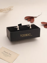 Silver Alphabet I Cufflink - TOSSIDO