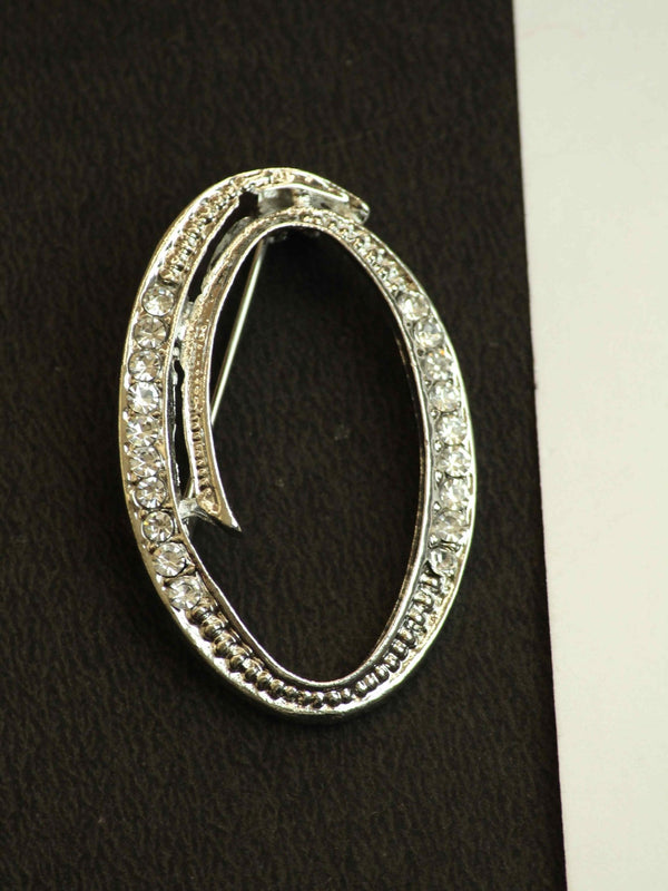 Silver Alphabet O Brooch - TOSSIDO