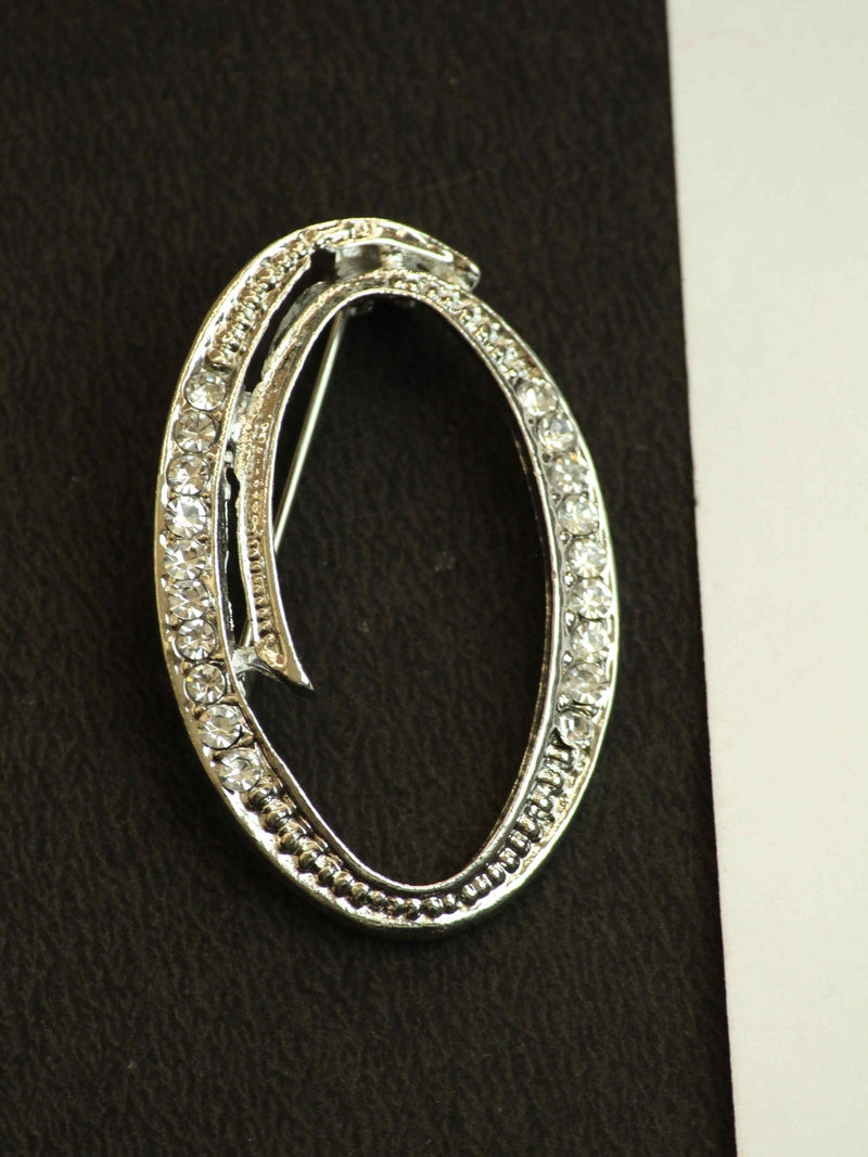 Silver Alphabet O Brooch - TOSSIDO