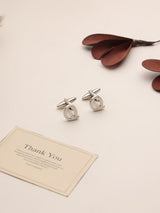 Silver Alphabet Q Cufflink - TOSSIDO