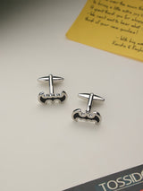 Silver Batman Cufflinks - TOSSIDO
