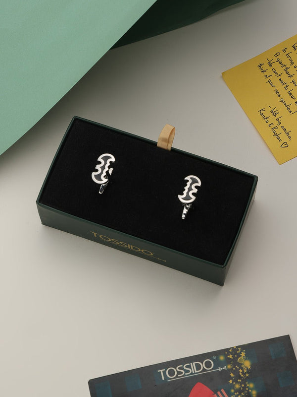 Silver Batman Cufflinks - TOSSIDO