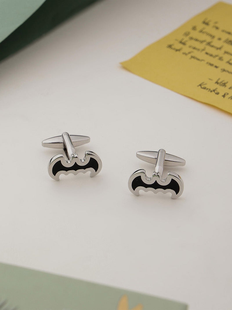 Silver Batman Cufflinks - TOSSIDO