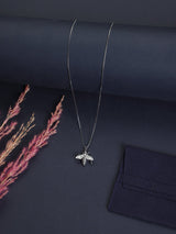 Silver Bee Pendant Necklace - TOSSIDO